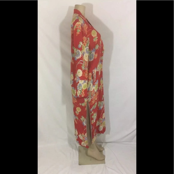 NWT TRF_Outwear Zara Sz S/M Long Floral Kimono - Picture 5 of 8